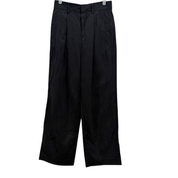 Everlane The Way-High Drape Trouser In Black - Picture 7 of 7